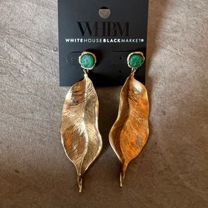 White House black market leaf earrings $30
